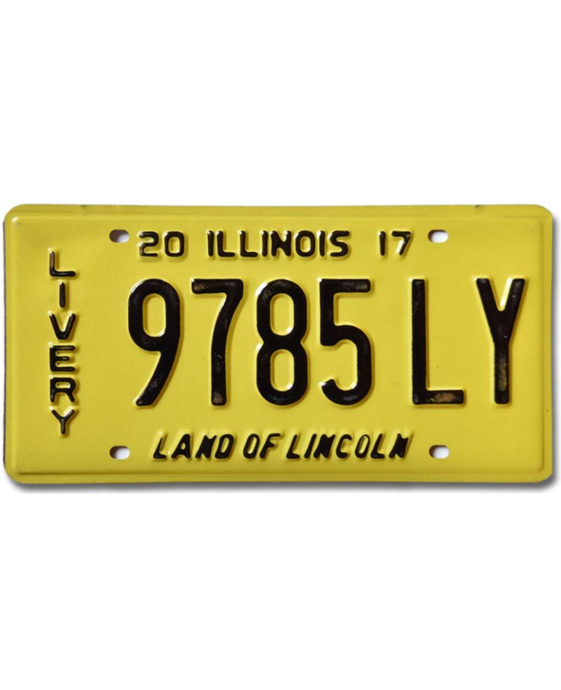 Tablica rejestracyjna USA Illinois 2017 Livery 9785LY
