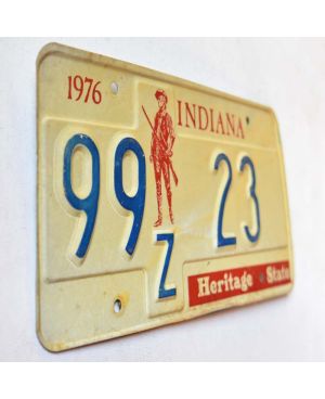 Americká SPZ Indiana Heritage State 99 Z 23