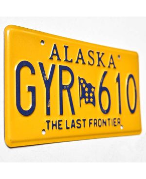 Tablica rejestracyjna USA Alaska Last Frontier GYR 610