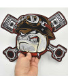 Naszywka duża Bulldog Pistons XXL na plecy 29 cm x 22 cm