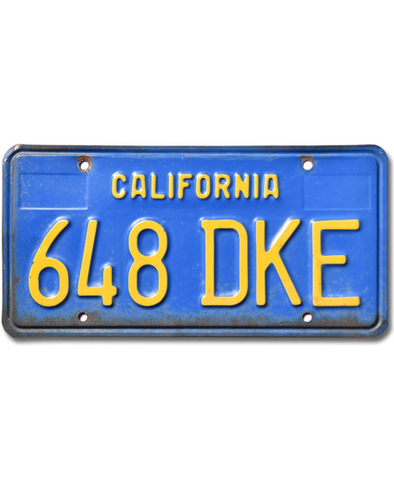 Tablica rejestracyjna USA California Blue 648 DKE