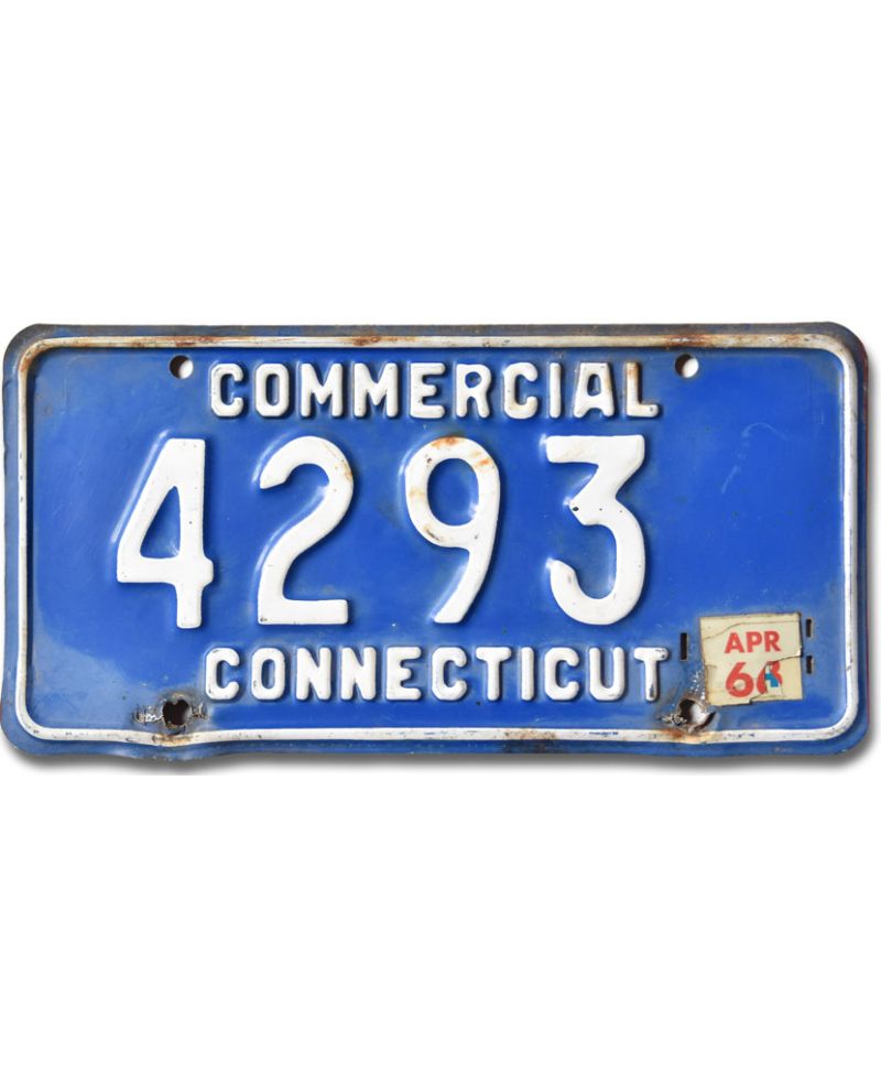 Tablica rejestracyjna USA Connecticut 1966 Commercial 4293