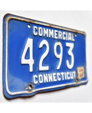 Tablica rejestracyjna USA Connecticut 1966 Commercial 4293