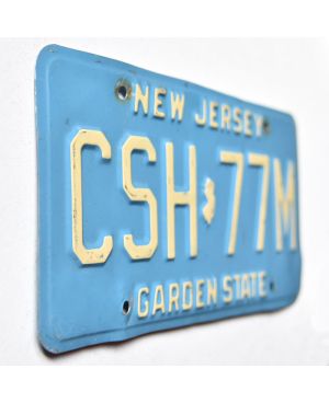 Tablica rejestracyjna USA New Jersey Garden State Blue CSH-77M