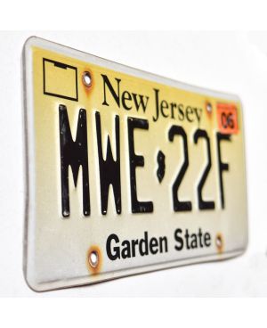 Americká SPZ New Jersey Garden State MWE-22F