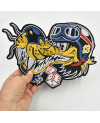 Naszywka duża Lone Wolf Motorcycles XXL na plecy 28 cm x 20 cm