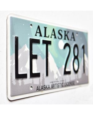 Tablica rejestracyjna USA Alaska Aurora Borealis LET 281