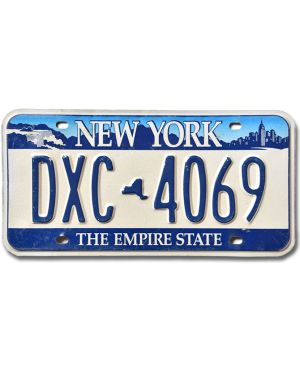 Tablica rejestracyjna USA New York Empire State DXC-4069