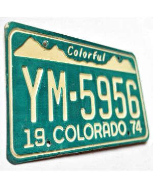 Tablica rejestracyjna USA Colorado 1974 Colorful YM-5956
