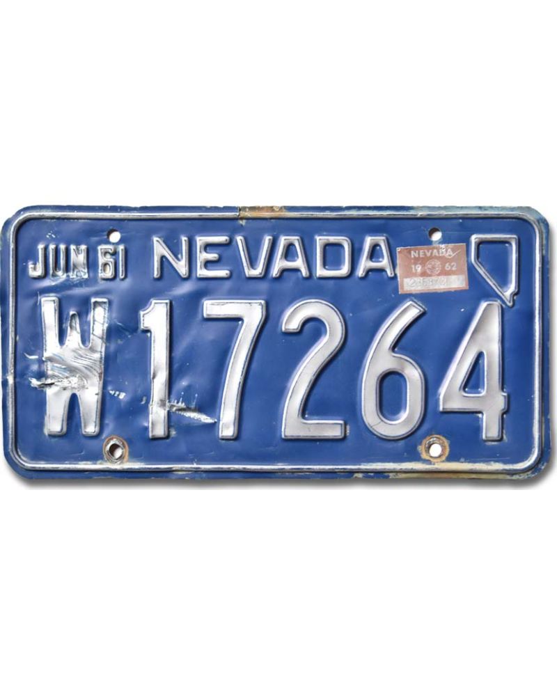Tablica rejestracyjna USA Nevada 1961 Blue W17264