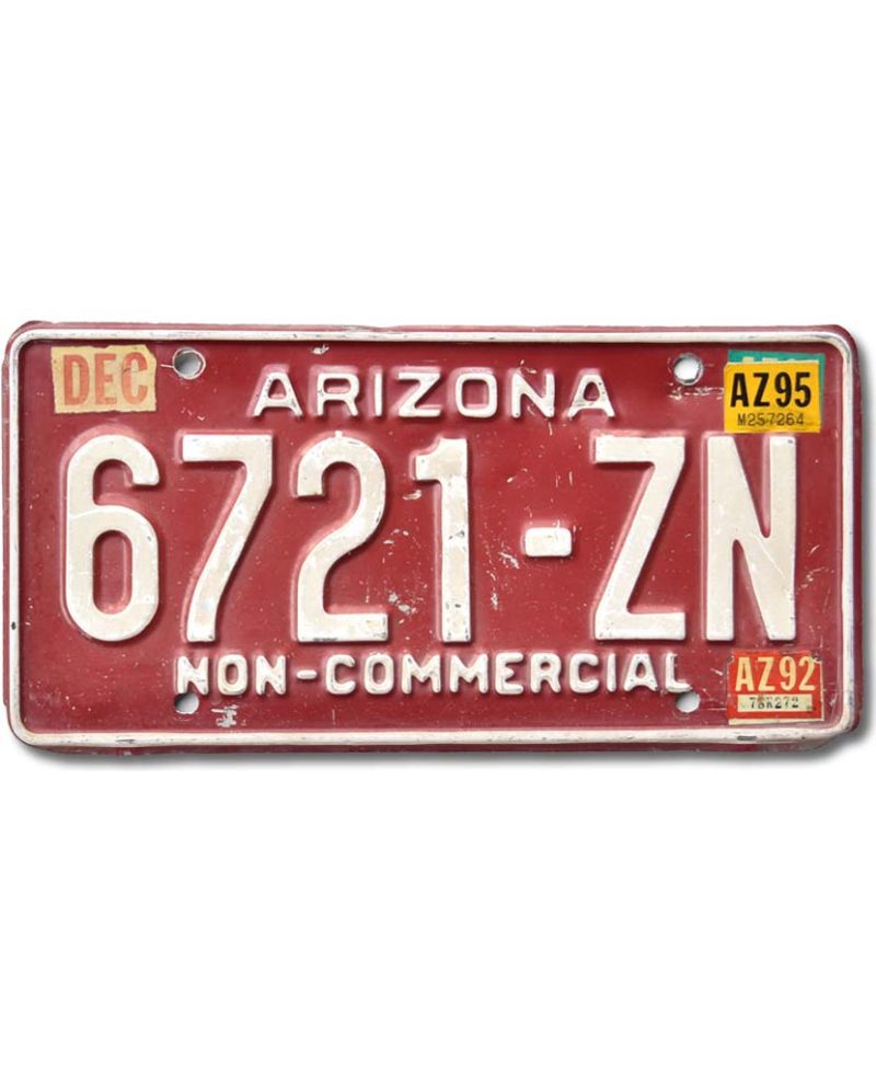 Americká SPZ Arizona Red 6721-ZN
