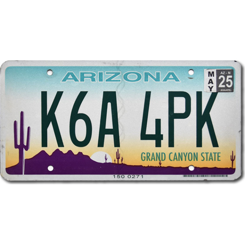 Tablica rejestracyjna USA Arizona Grand Canyon płaska