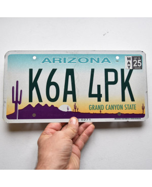 Tablica rejestracyjna USA Arizona Grand Canyon płaska