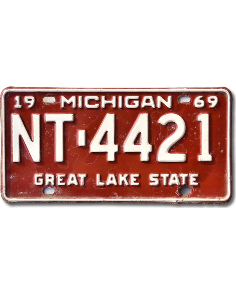 Americká SPZ Michigan 1969 Great Lake NT-4421