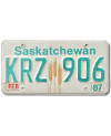 Kanadyjska tablica rejestracyjna Saskatchewan Wheat KRZ 906