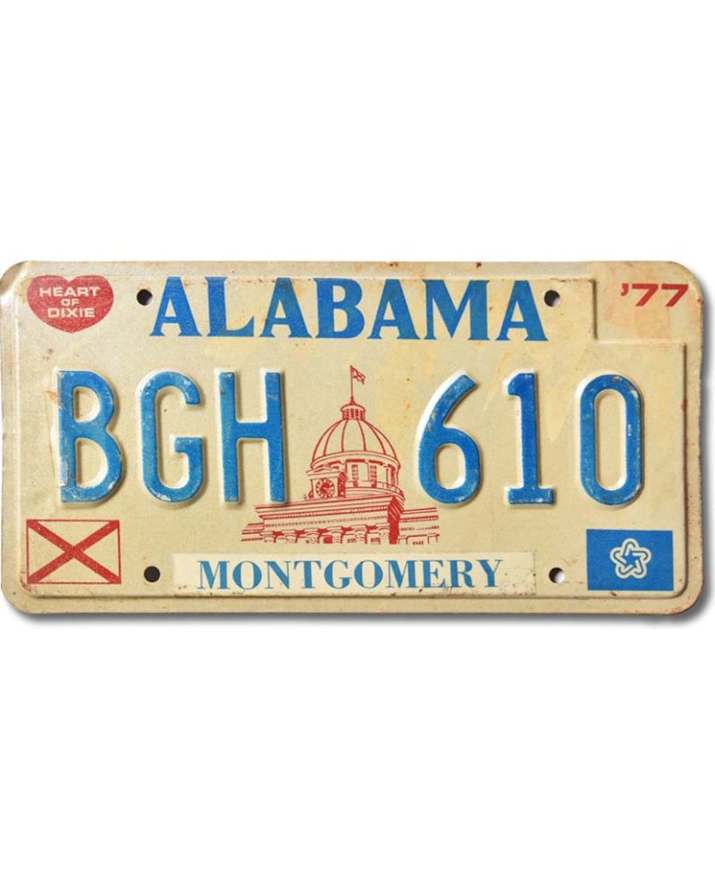 Americká SPZ Alabama 1977 Capitol BGH 610