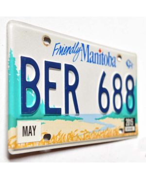 Kanadyjska tablica rejestracyjna Manitoba Friendly BER 688