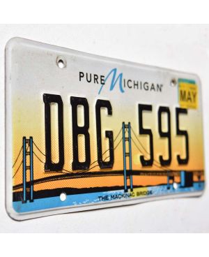 Tablica rejestracyjna USA Michigan Mackinac Bridge DBG 595