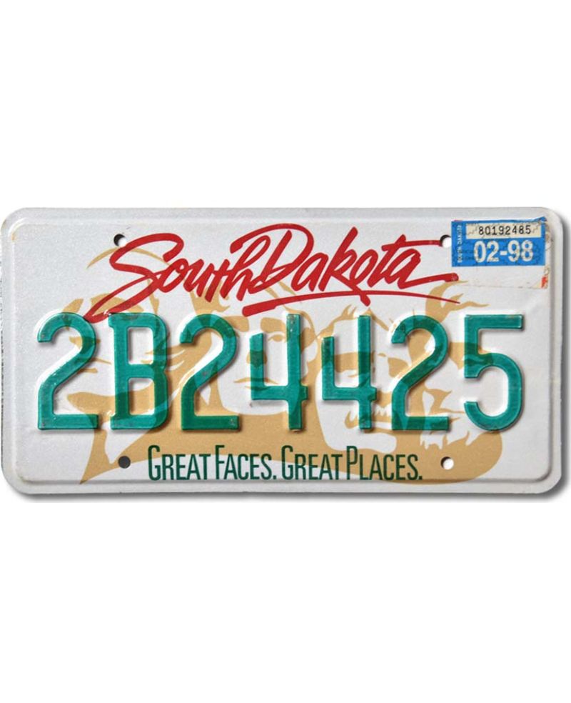 Tablica rejestracyjna USA South Dakota Great Faces