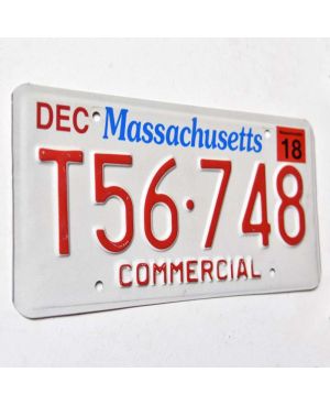 Americká SPZ Massachusetts Commercial T56-748