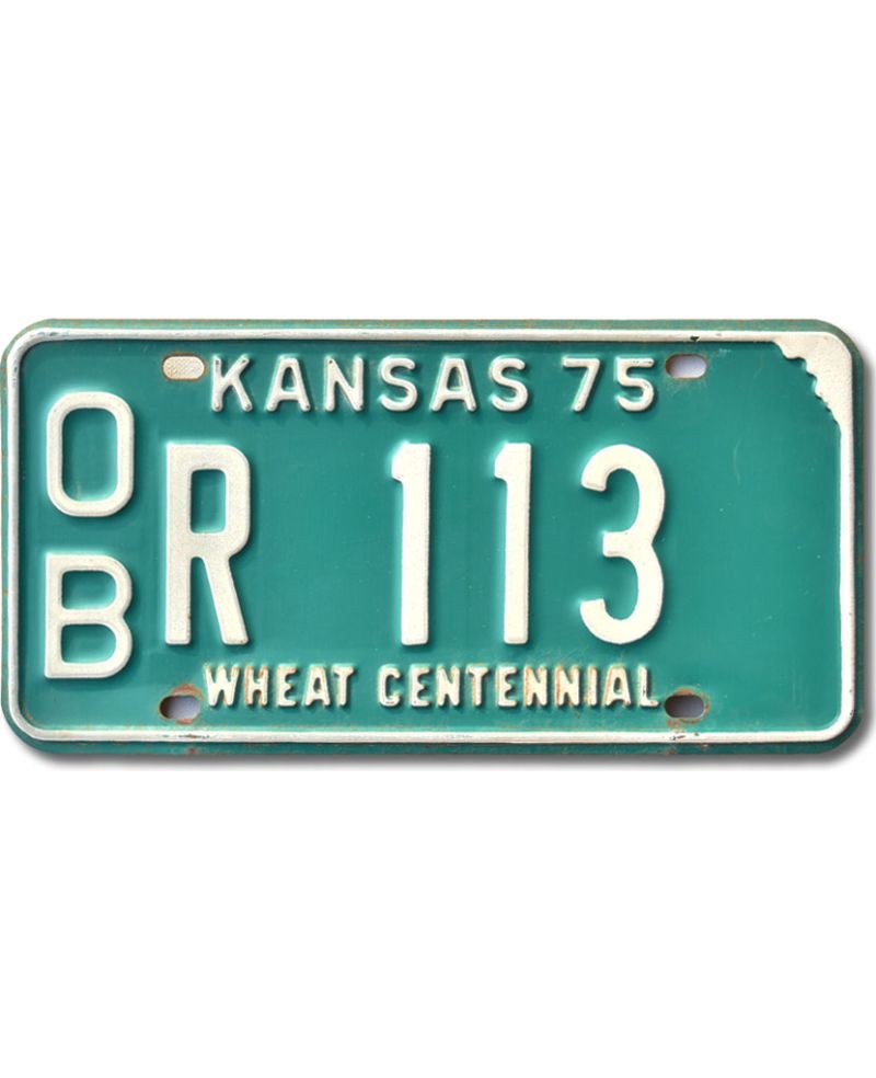Americká SPZ Kansas 1975 Centennial OBR 113