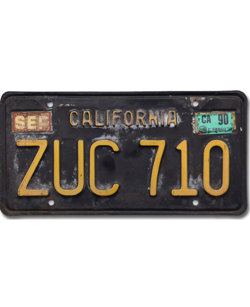 Americká SPZ California 1963 Black ZUC 710