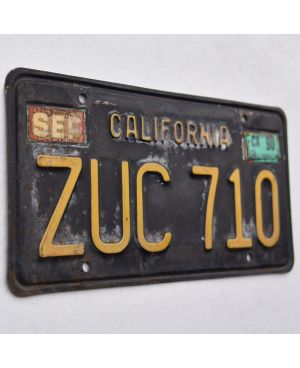 Americká SPZ California 1963 Black ZUC 710