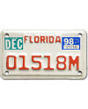Motocyklowa Tablica Rejestracyjna USA Florida 01518M