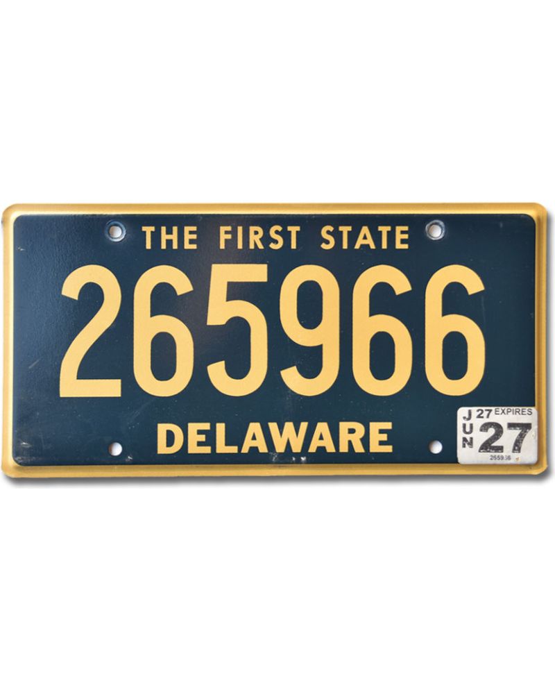 Tablica rejestracyjna USA Delaware The First State Blue 265966