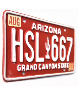 Tablica rejestracyjna USA Arizona Red Cactus HSL 667