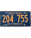 Tablica rejestracyjna USA Illinois 1960 Land of Lincoln 204 755