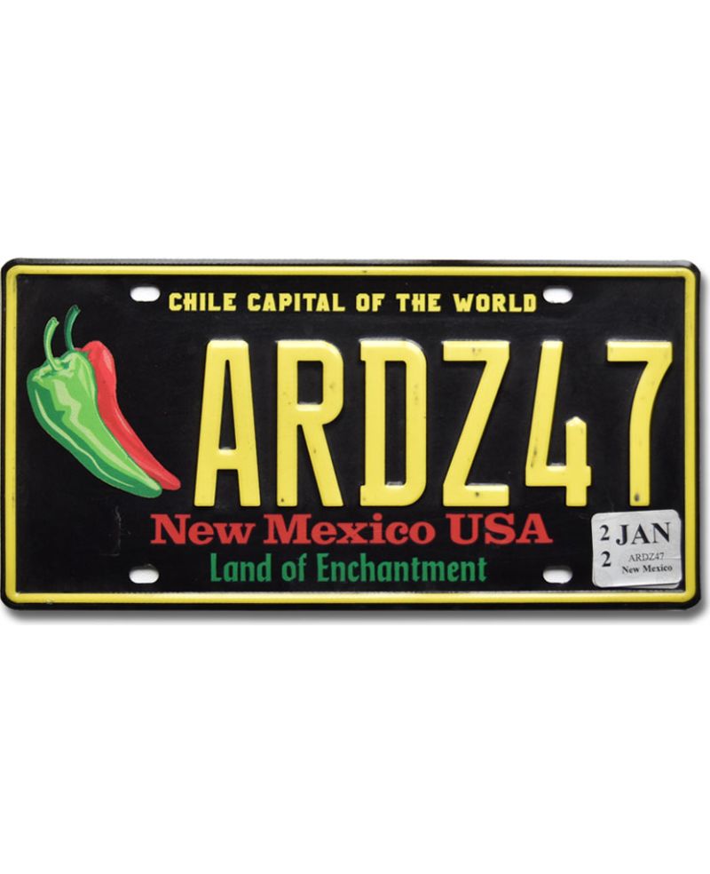 Tablica rejestracyjna USA New Mexico Chile Capital ARDZ47