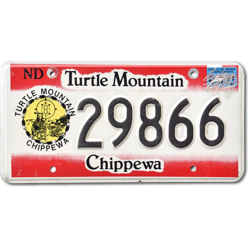 Tablica rejestracyjna USA North Dakota Turtle Mountains 29866