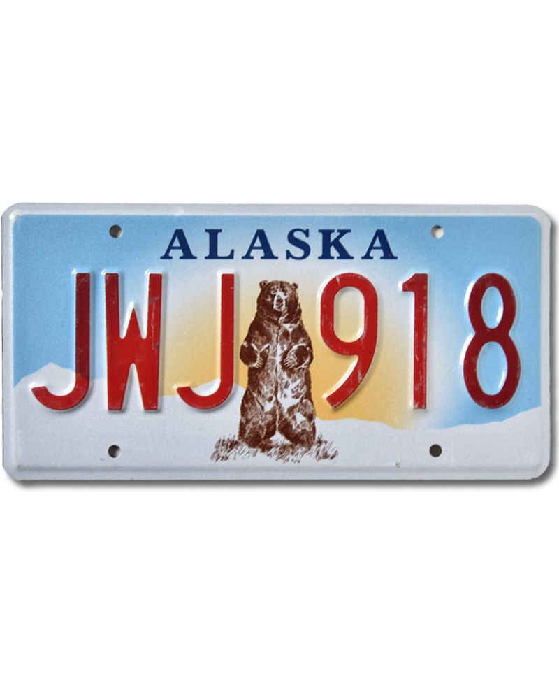 Americká SPZ Alaska Grizzly Bear JWJ 918