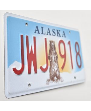 Americká SPZ Alaska Grizzly Bear JWJ 918