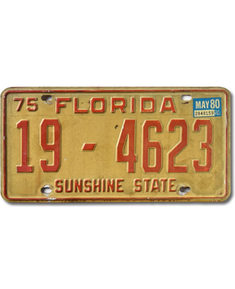 Americká SPZ Florida 1975 Sunshine State 19-4623