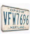 Tablica rejestracyjna USA Maryland 1968 Veteran Foreign War 7696