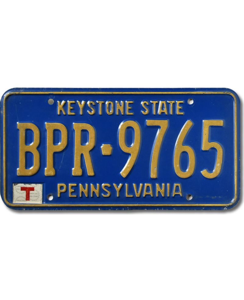 Americká SPZ Pennsylvania Keystone BPR-9765