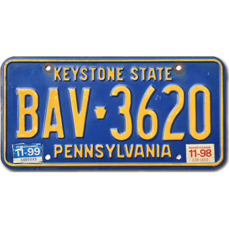 Tablica rejestracyjna USA Pennsylvania Keystone BAV-3620