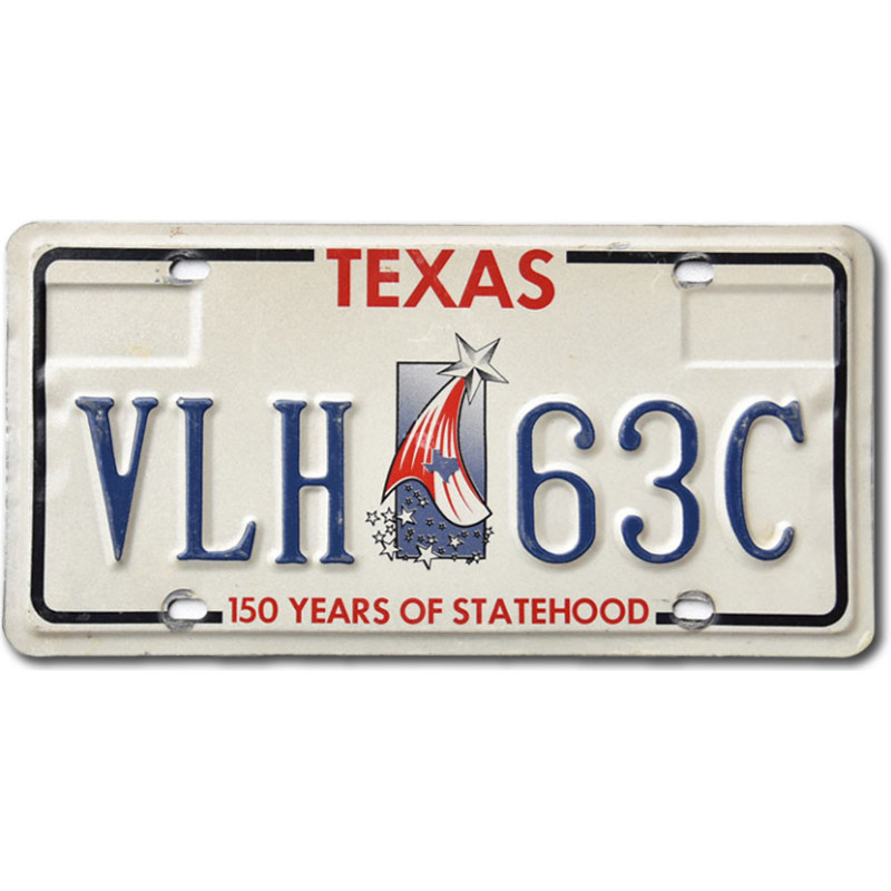 Tablica rejestracyjna USA Texas Statehood VLH 63C