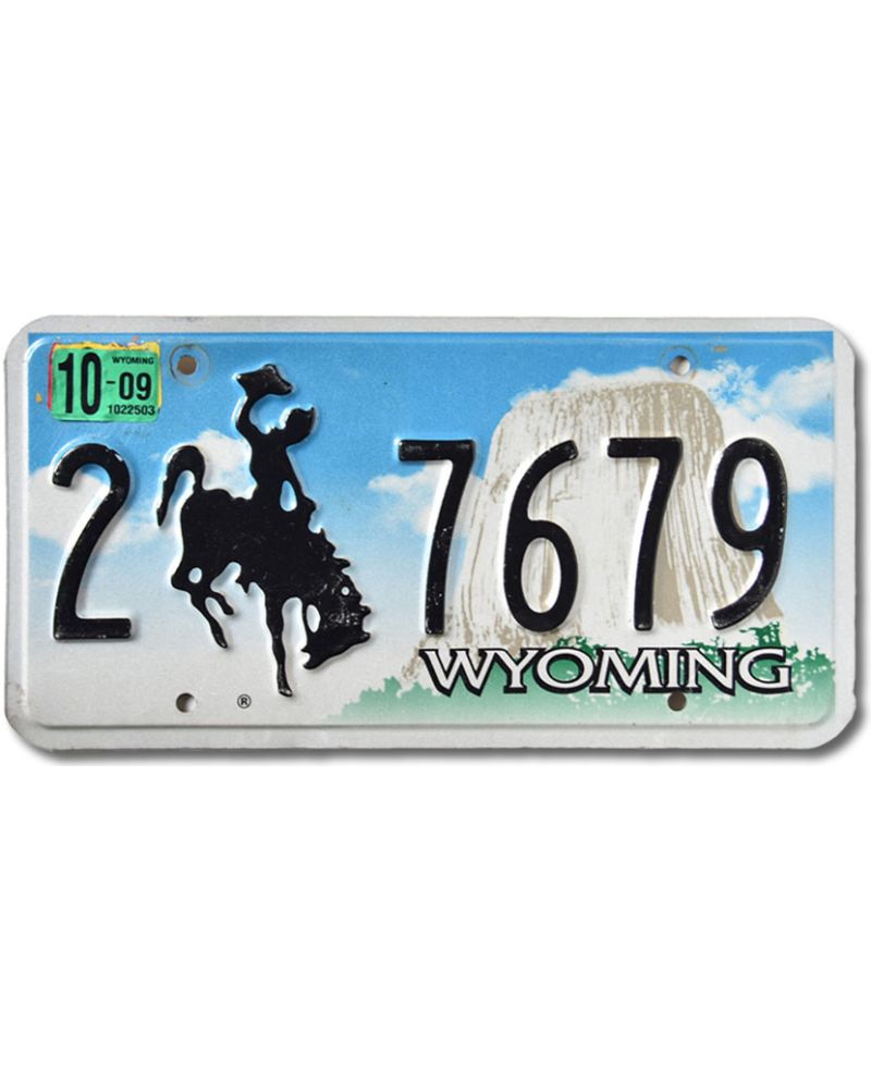 Tablica rejestracyjna USA Wyoming Bronco 2-7679