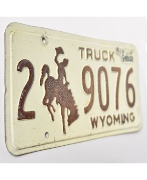 Tablica rejestracyjna USA Wyoming Truck Brown 2-9076