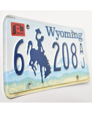 Tablica rejestracyjna USA Wyoming Blue Bronco 6-208AJ