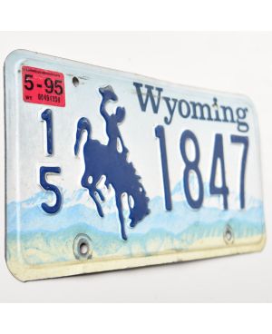 Tablica rejestracyjna USA Wyoming Blue Bronco 15-1847