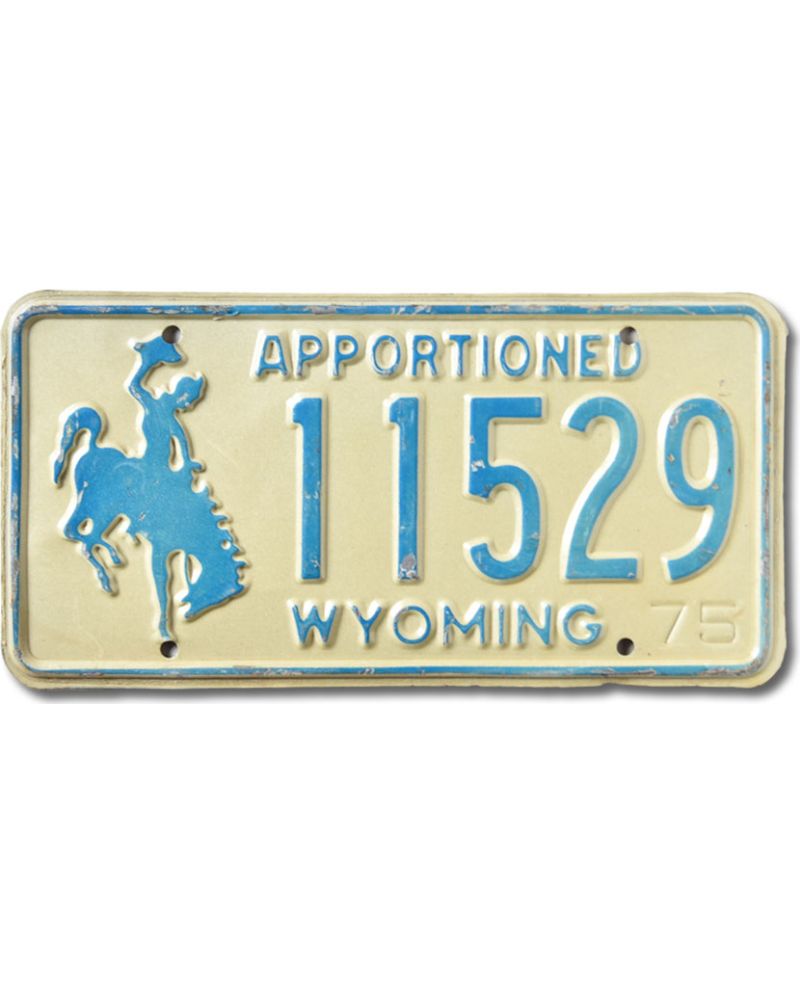 Americká SPZ Wyoming Apportioned Blue 11529