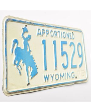 Tablica rejestracyjna USA Wyoming Apportioned Blue 11529