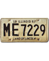 Tablica rejestracyjna USA Illinois 1967 Land of Lincoln ME 7229
