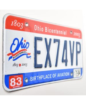 Americká SPZ Ohio Bicentennial EX74VP