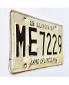 Tablica rejestracyjna USA Illinois 1967 Land of Lincoln ME 7229