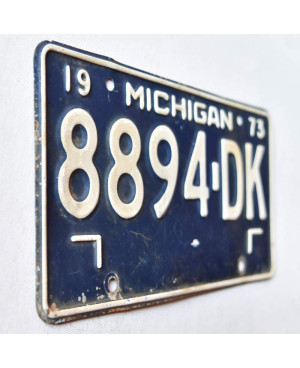 Tablica rejestracyjna USA Michigan 1973 Blue 8894-DK